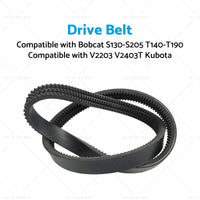 Drive Belt Suitable for Bobcat S130-S205 T140-T190 V2203 V2403T Kubota 6736775