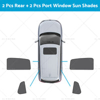 Front Rear Port Window Magnetic Mesh Sun Shade Suitable for Toyota Corolla Cross