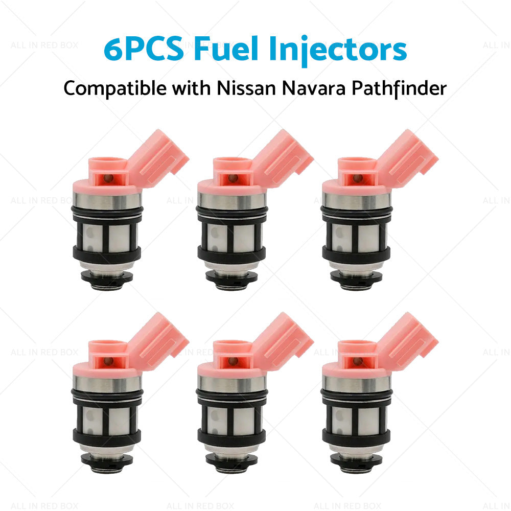 6PCS Fuel Injectors Suitable For Nissan Navara D21 D22 Pathfinder 16600-9S200