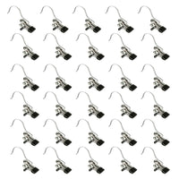 30PCS Single Clips Metal Hook Pins Scarf Belt Shoe Boots Hanger Portable Pegs