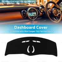 Dash Mat Suitable for Mini Cooper F55 F56 NO HUD 14-23 Dashboard Cover Non-Slip