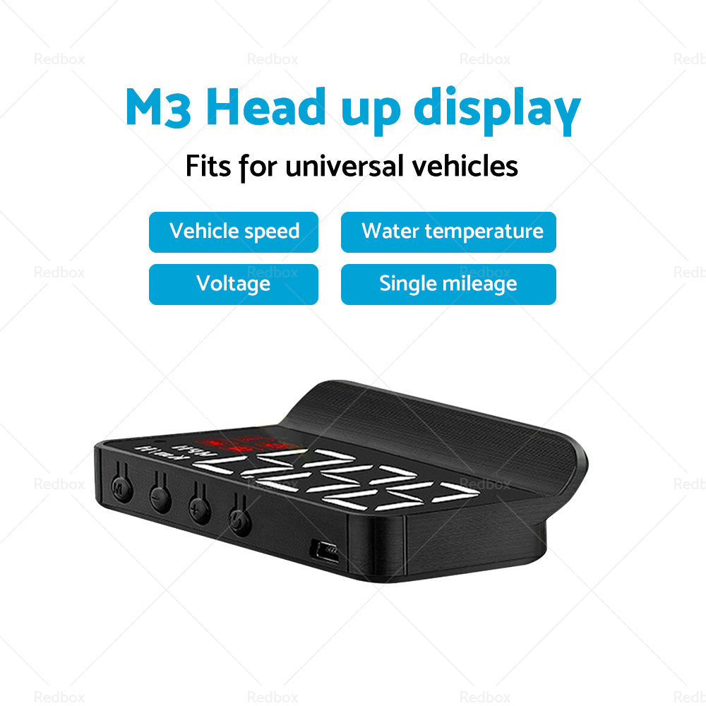 Universal HUD Head UP GPS Speedometer Digital Display Car Speed Warning OBD2 II