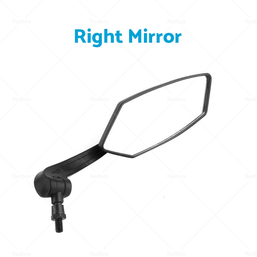 Bicycle Bike Cycle Handlebar Rear View Mirrors Rearview Rectangle Back Mirror