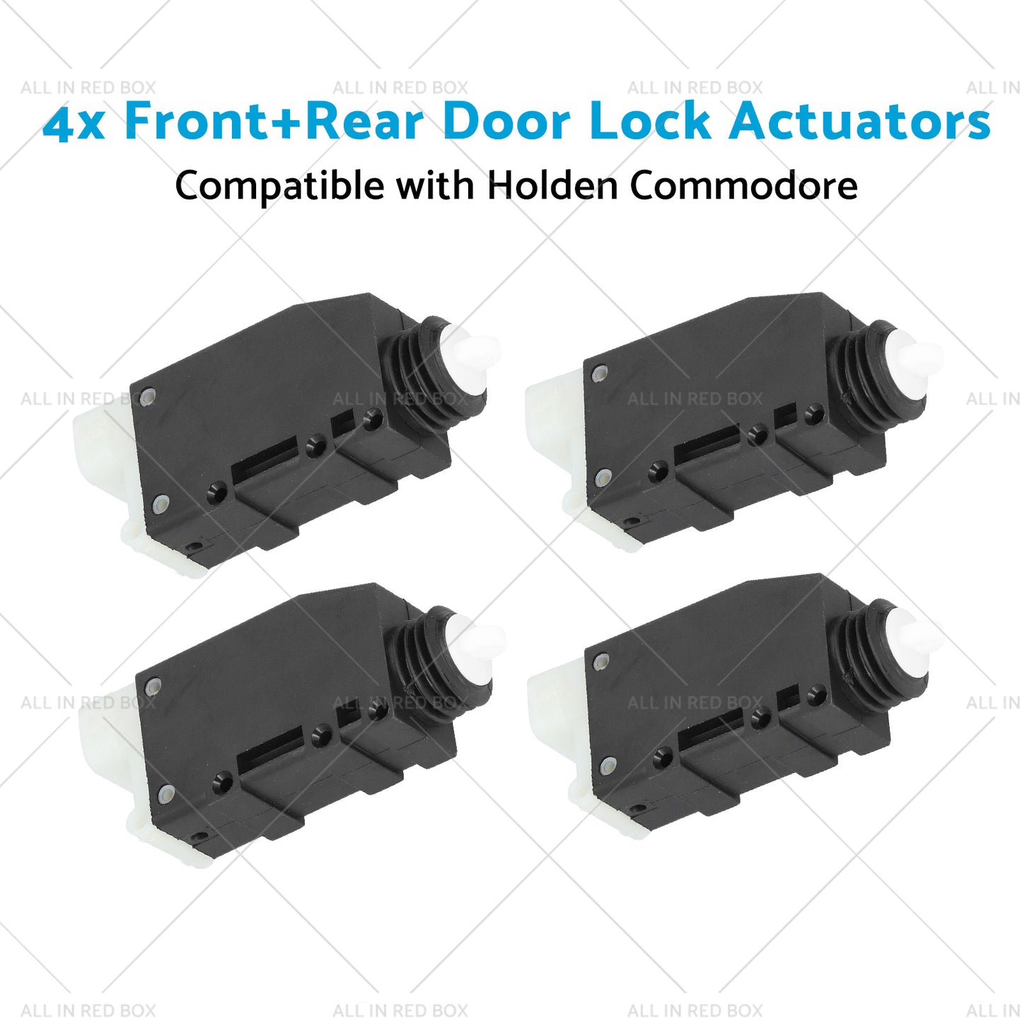 4x FrontRear Door Lock Actuators Suitablefor 99-05 Holden Commodore VT VX VU VY