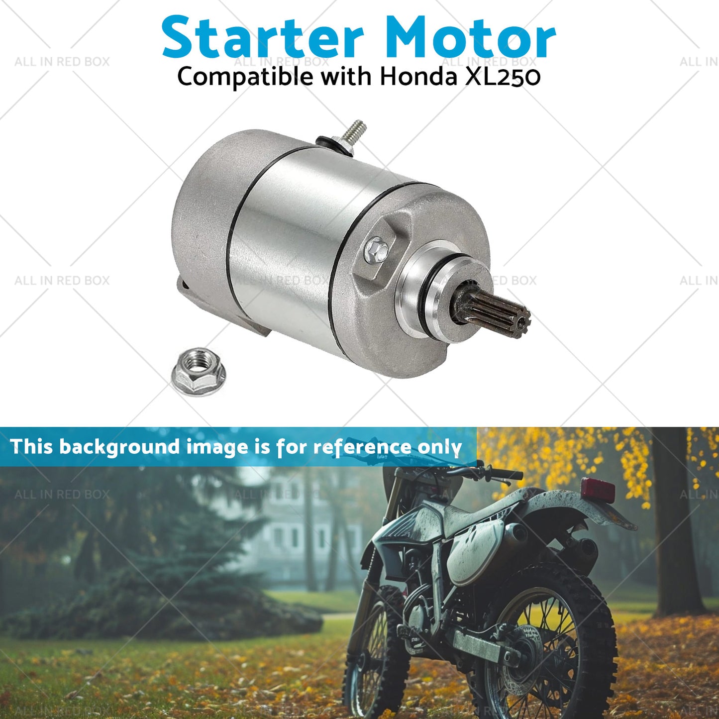 Starter Motor Suitable for Honda XL250 XR250 31200-KW3-018 31200-KBR-008 91-09