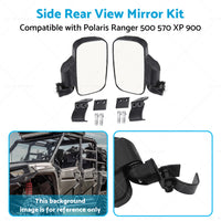 UTV Side Rear View Mirrors For Polaris Ranger 500 570 XP 900 1000 General XP1000