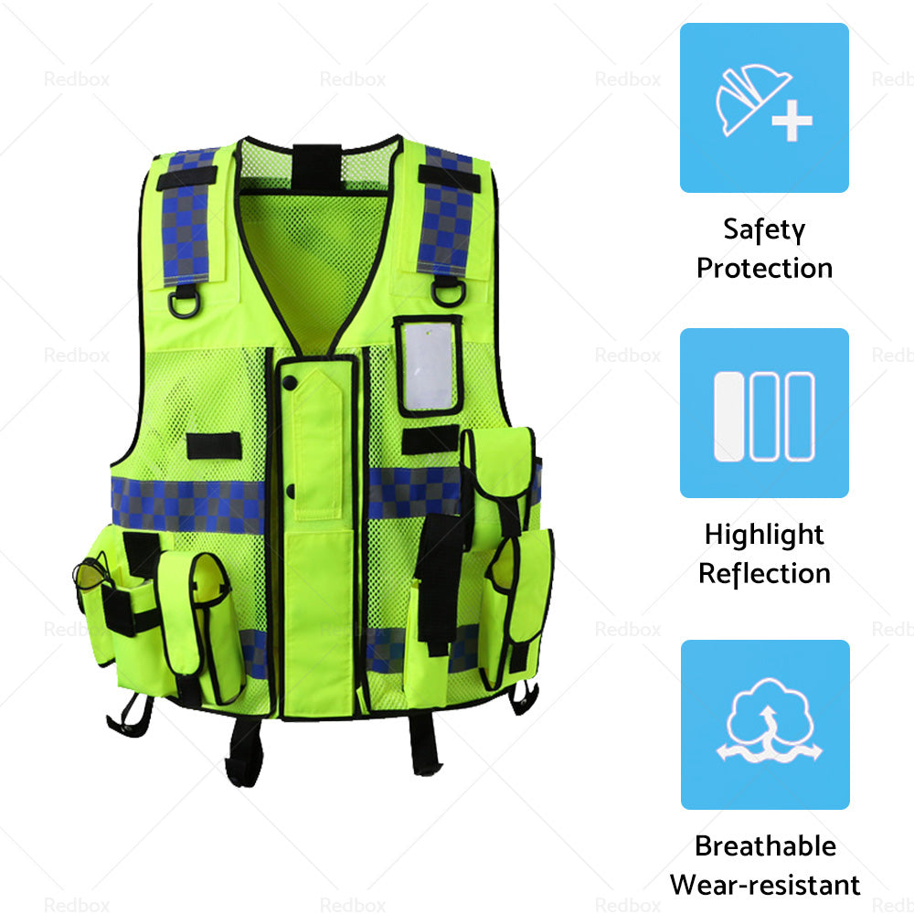 Ultimate Security Reflective Executive Safety Vests. Hi Vis Protective Work Wear