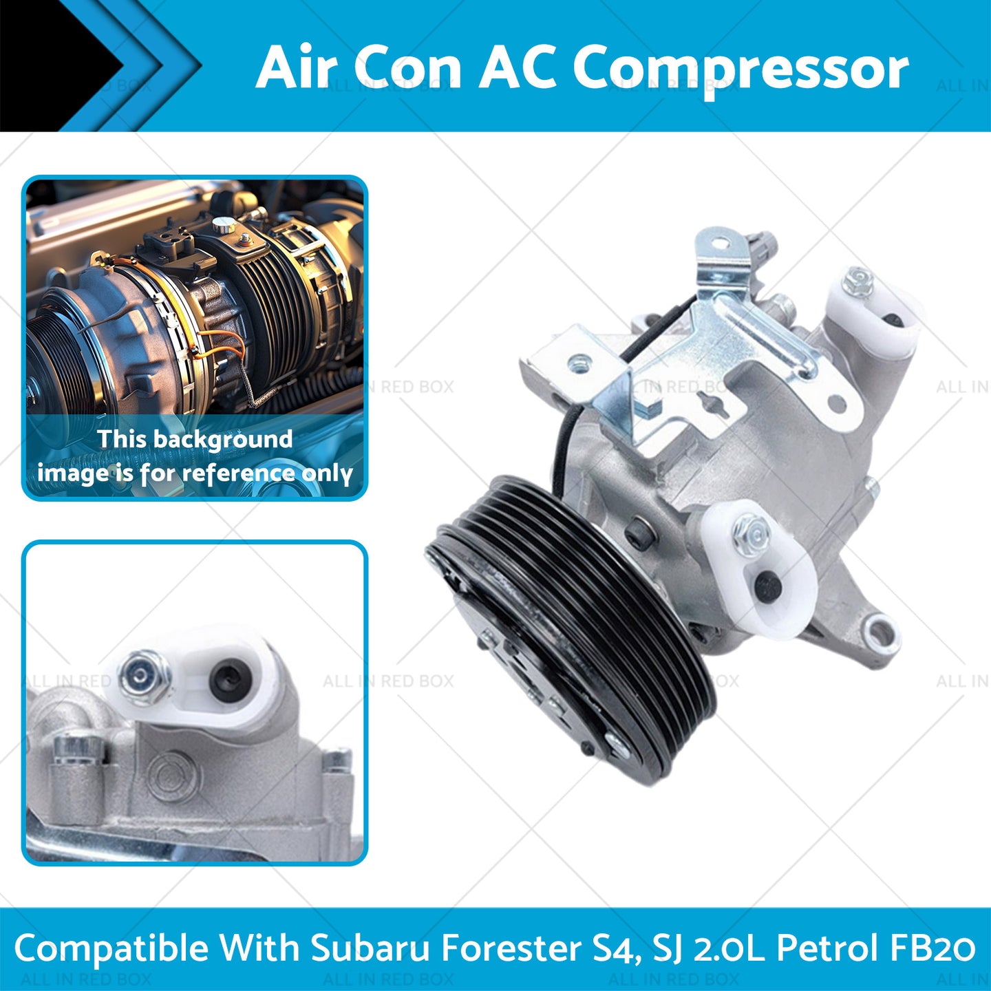 {{ Air Conditioning Compressor Suitable for Subaru Forester S4, SJ 2.0L Petrol FB20 }} - Buy Car Parts Online at {{ Kaka Auto Parts }}.