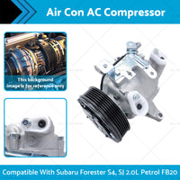 {{ Air Conditioning Compressor Suitable for Subaru Forester S4, SJ 2.0L Petrol FB20 }} - Buy Car Parts Online at {{ Kaka Auto Parts }}.