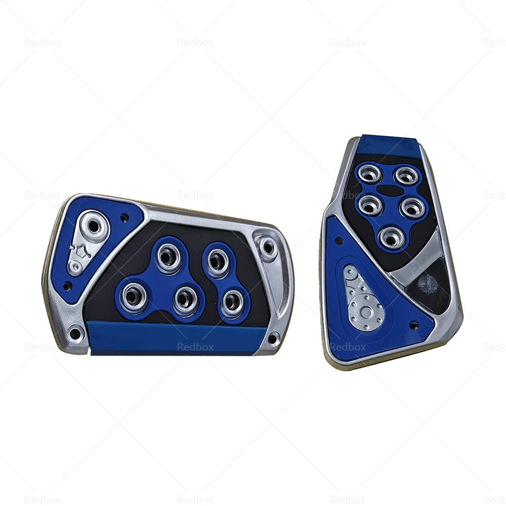 2x Non-Slip Automatic Gas Brake Foot Pedal Pad Cover Car Accessories Parts Blue