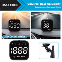 HUD Head Up Display Car LED Digital GPS Speedometer Universal Overspeed Alarm