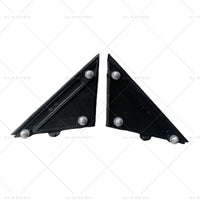 Matte Black Rear Mirror Triangle Trim Plate Suitable for 12-19 Fiat 500