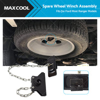 Spare Wheel Tyre Winch Winder Assembly Fits For Ford Ranger Models Heavy Duty