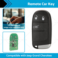 3 Button Smart Car Remote Key Replacement Suitablefor Jeep Grand Cherokee 14-19