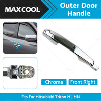 FRONT Right Outer Door Handle Chrome For Mitsubishi Triton ML MN 2006-2015