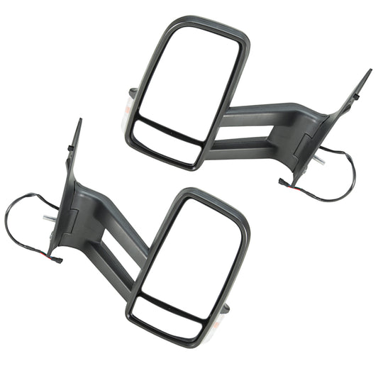 Pair Long Arm Door Mirrors Manual Fold Suitable for Mercedes-Benz Sprinter 2006¨C2018