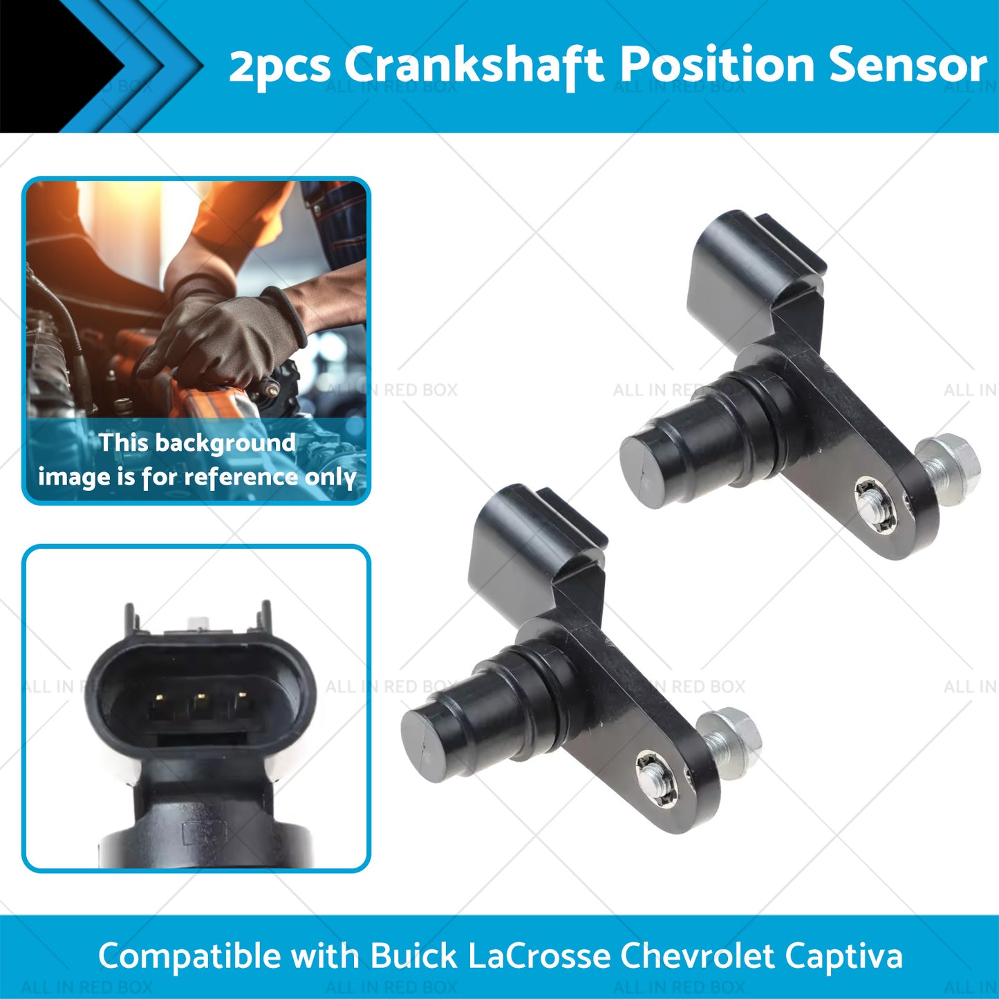 2x Camshaft Position Sensor Suitable for Chevrolet Equinox Captiva GMC 12577245