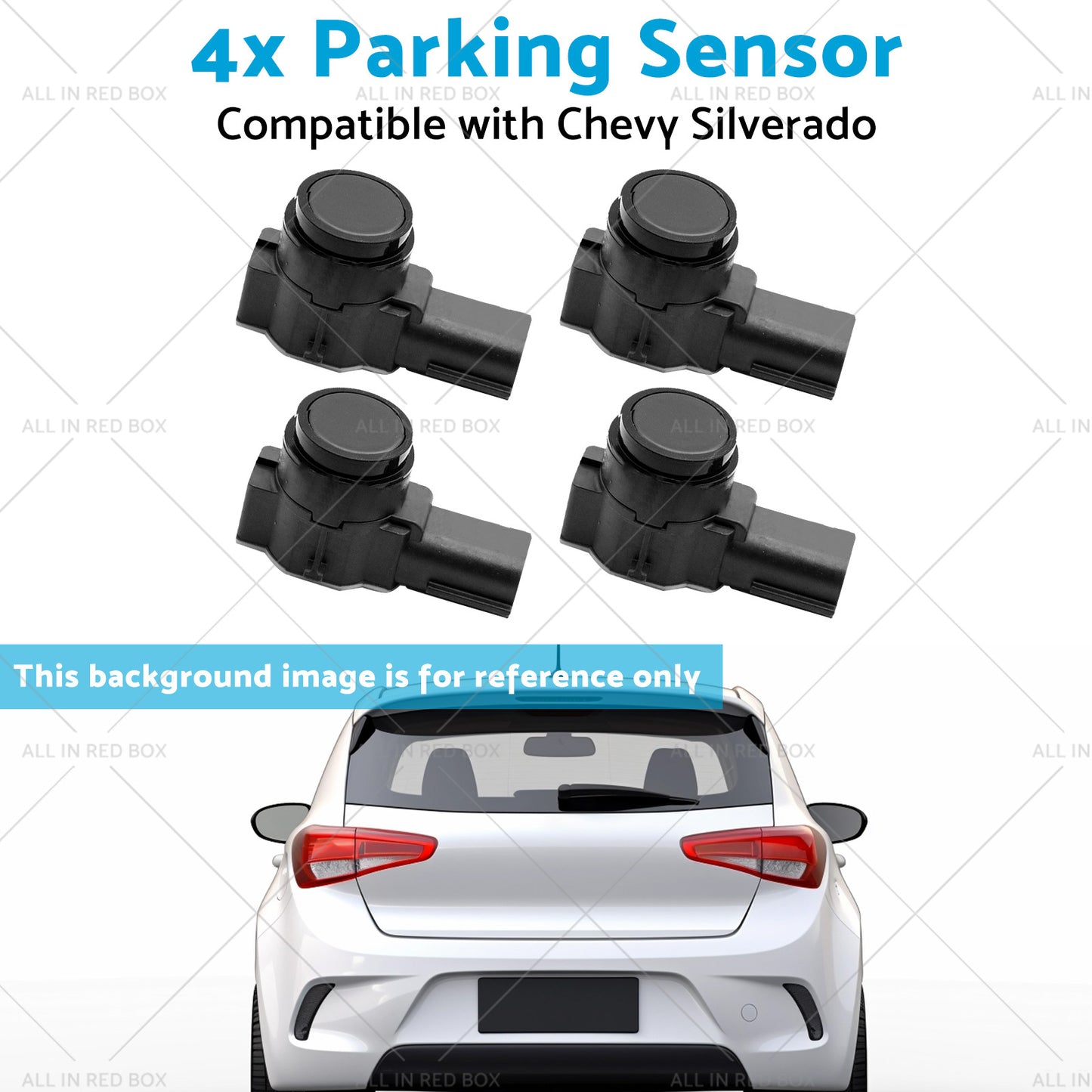 4x Parking Sensor Suitable for Cadillac Chevy Silverado 1500 2500 14-18 23428268