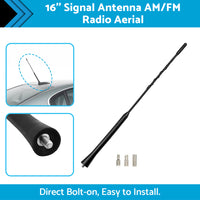 16'' Signal Antenna AM or FM Radio Aerial Black Suitable For Nissan Navara 2005 on