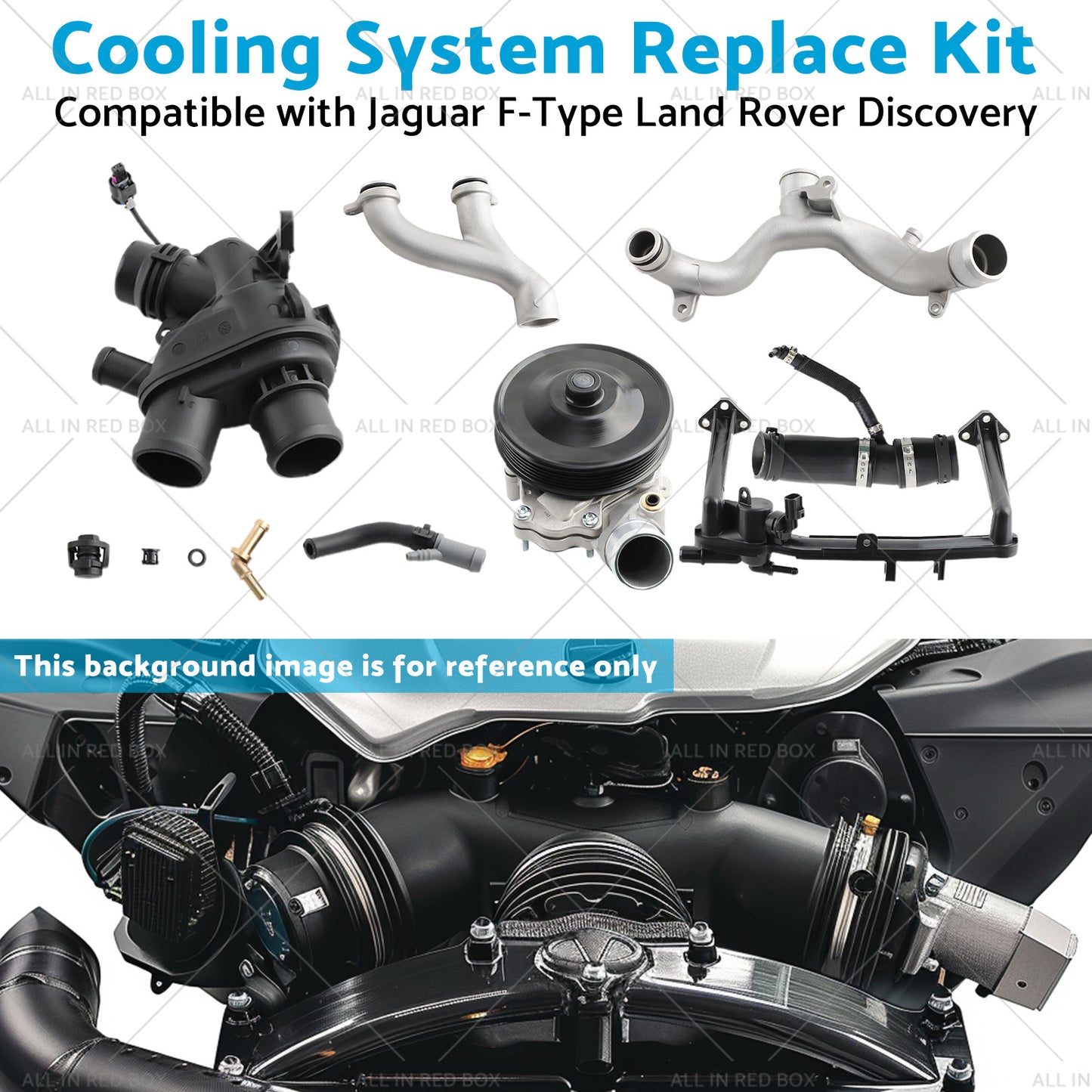 Cooling System Replace Kit Suitable for Jaguar F-Type Land Rover Discovery