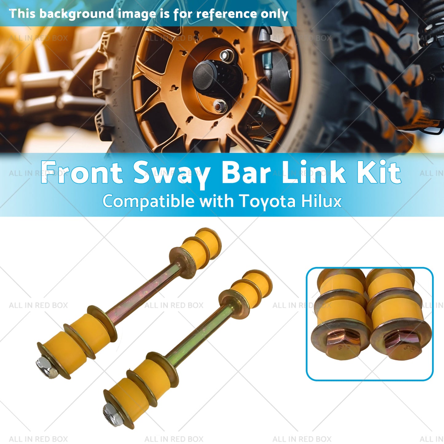 2 X Front Sway Bar Link Kit Suitablefor 88-05 Toyota Hilux KZN165R LN107R LN167R