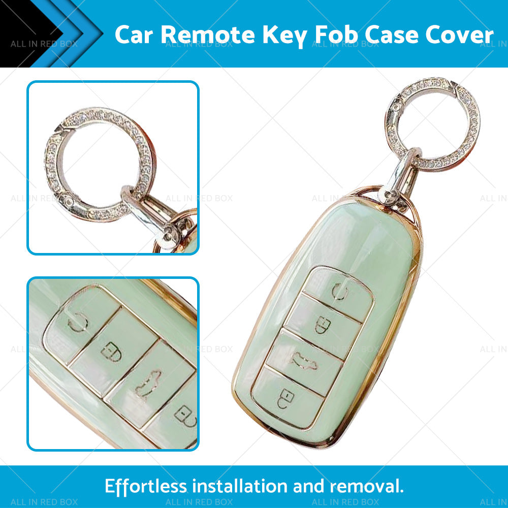 TPU Car Remote Key Fob Case Cover Suitable For Chery Omoda 5 Green