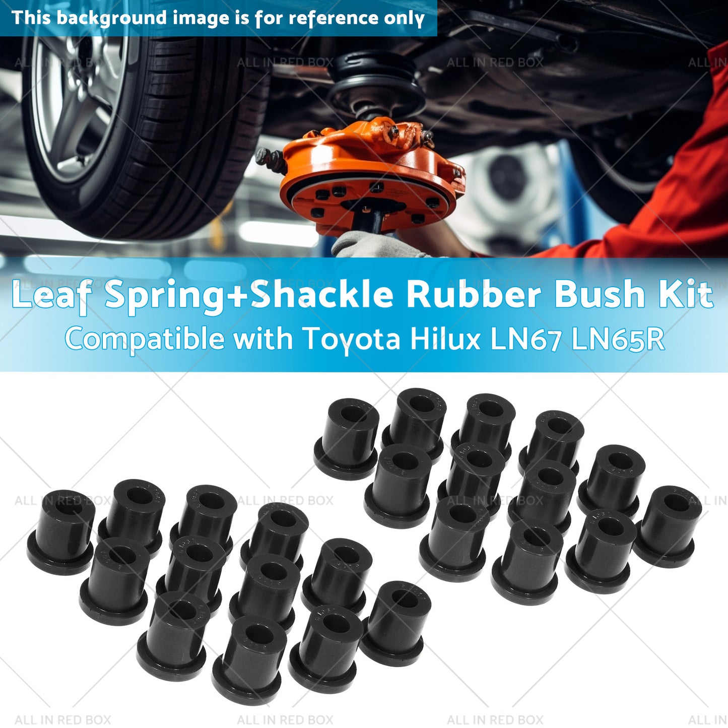 Leaf SpringShackle Rubber Bush Kit Suitable for 79-88 Toyota Hilux LN67 LN65R