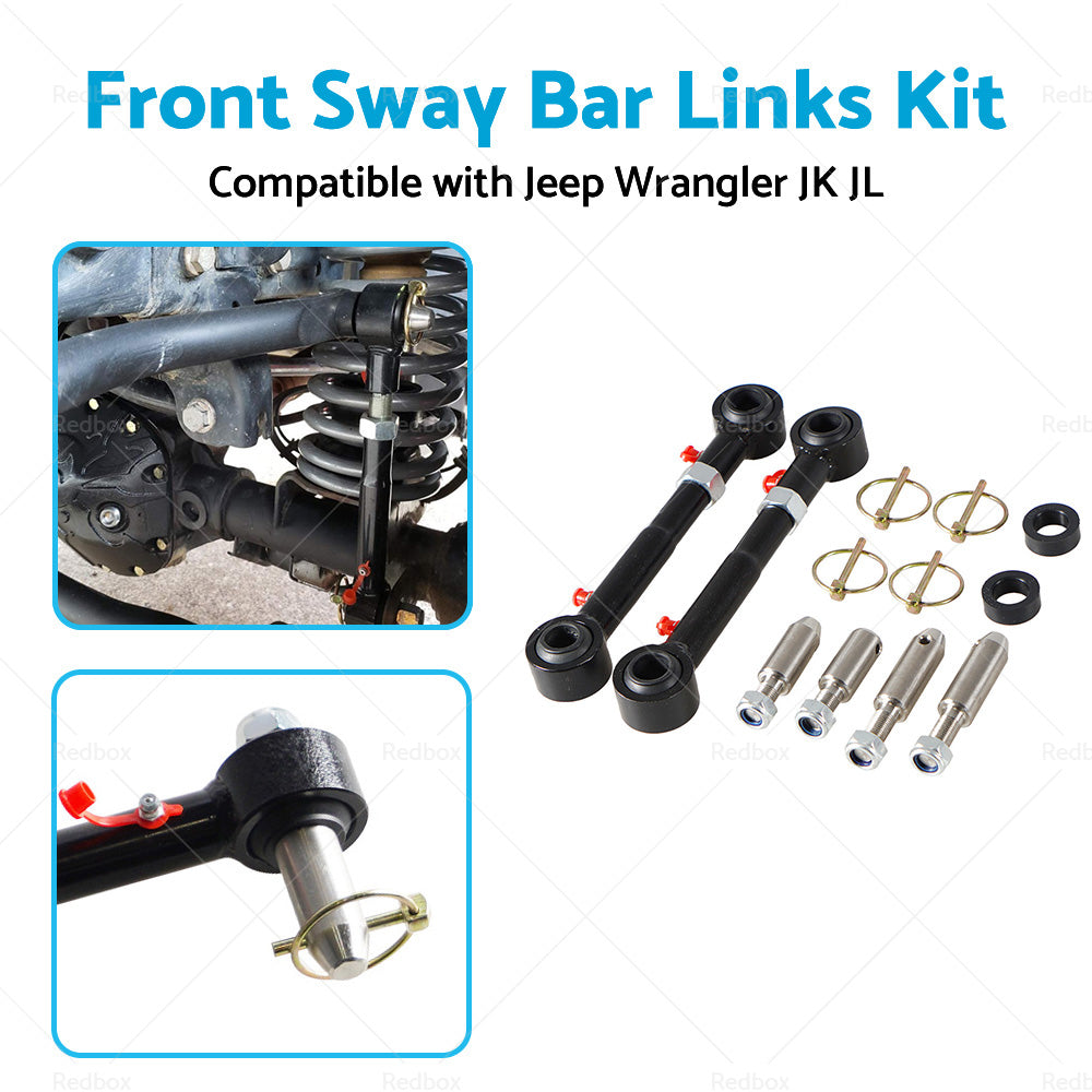 Suitable For Jeep Wrangler JK JL 2. 5-6inch Lift Front Sway Bar Links Disconnect