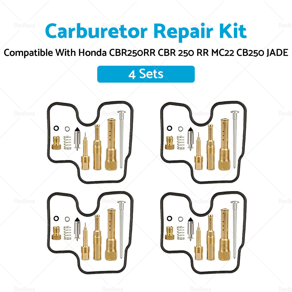 4 Sets Carburetor Repair Kit Suitable For Honda CBR250RR CBR 250 MC22 CB250 JADE