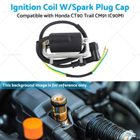 Ignition Coil W or Spark Plug Cap Suitable for Honda CT90 Trail CM91  C90M