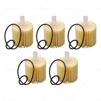 5PCS Oil Filter 04152-YZZA1 Suitable For Toyota Camry Kluger RAV 4 Lexus IS300h