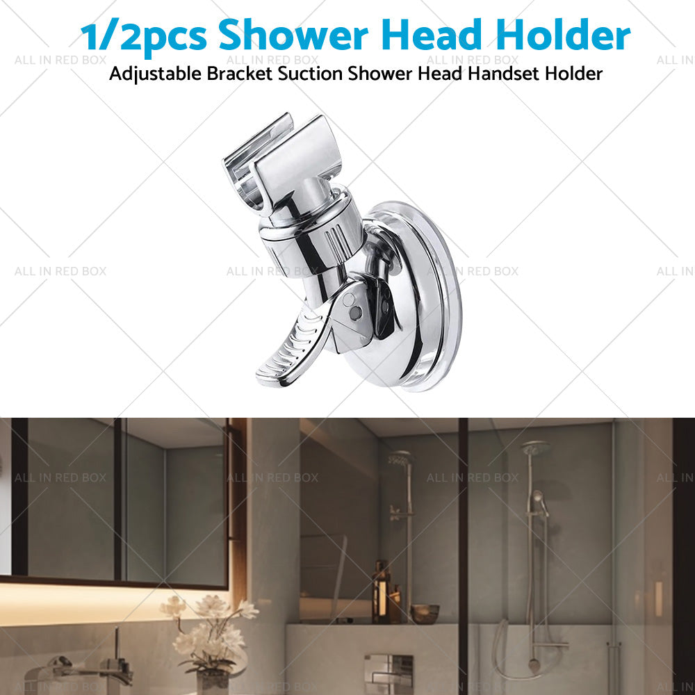 1/2PCS Adjustable Bracket Suction Shower Head Handset Holder Bathroom Wall Mount