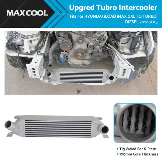 UPGRADED 100MM INTERCOOLER FIT HYUNDAI iLOAD iMAX 2.5L TQ TURBO DIESEL 2012-2015