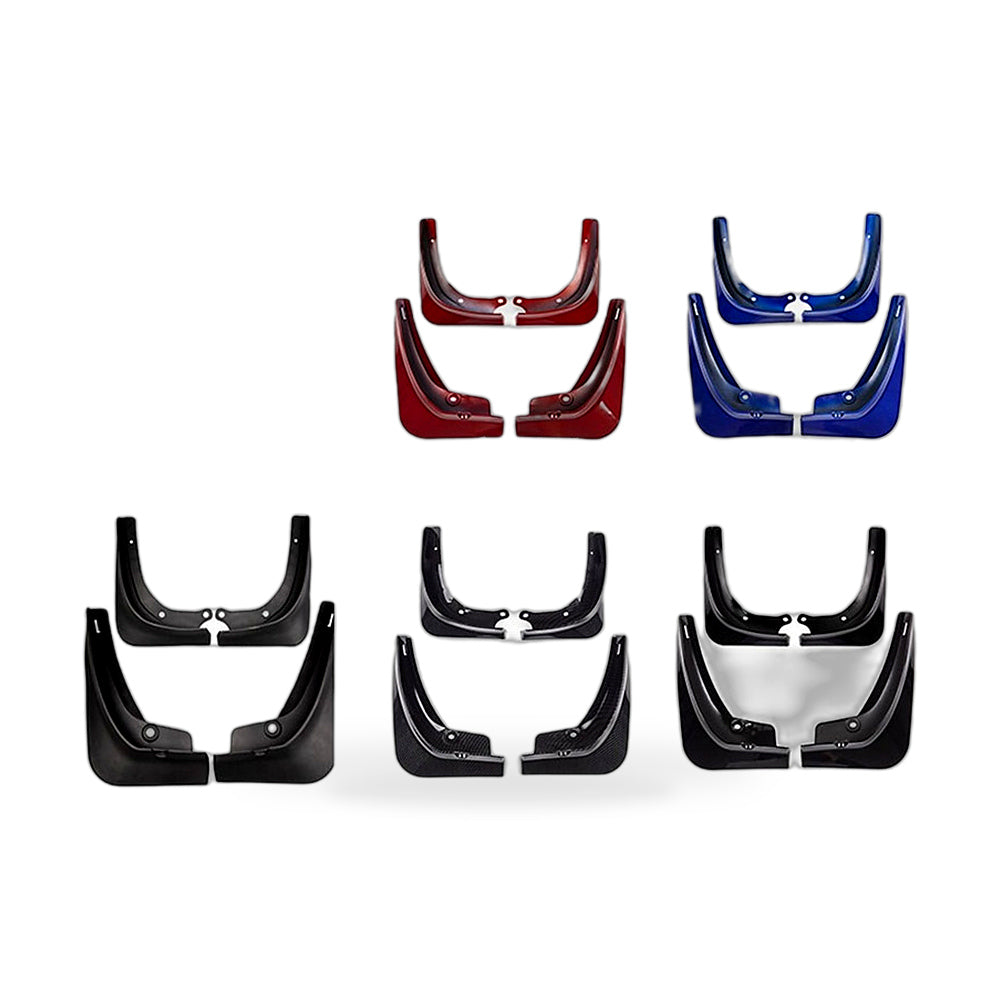 Mud Flaps Suitable for Tesla Model 3 2016-2020 Front Rear Blue Carbon Fiber - ZT2