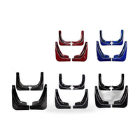 Mud Flaps Suitable for Tesla Model 3 2016-2020 Front Rear Blue Carbon Fiber - ZT2