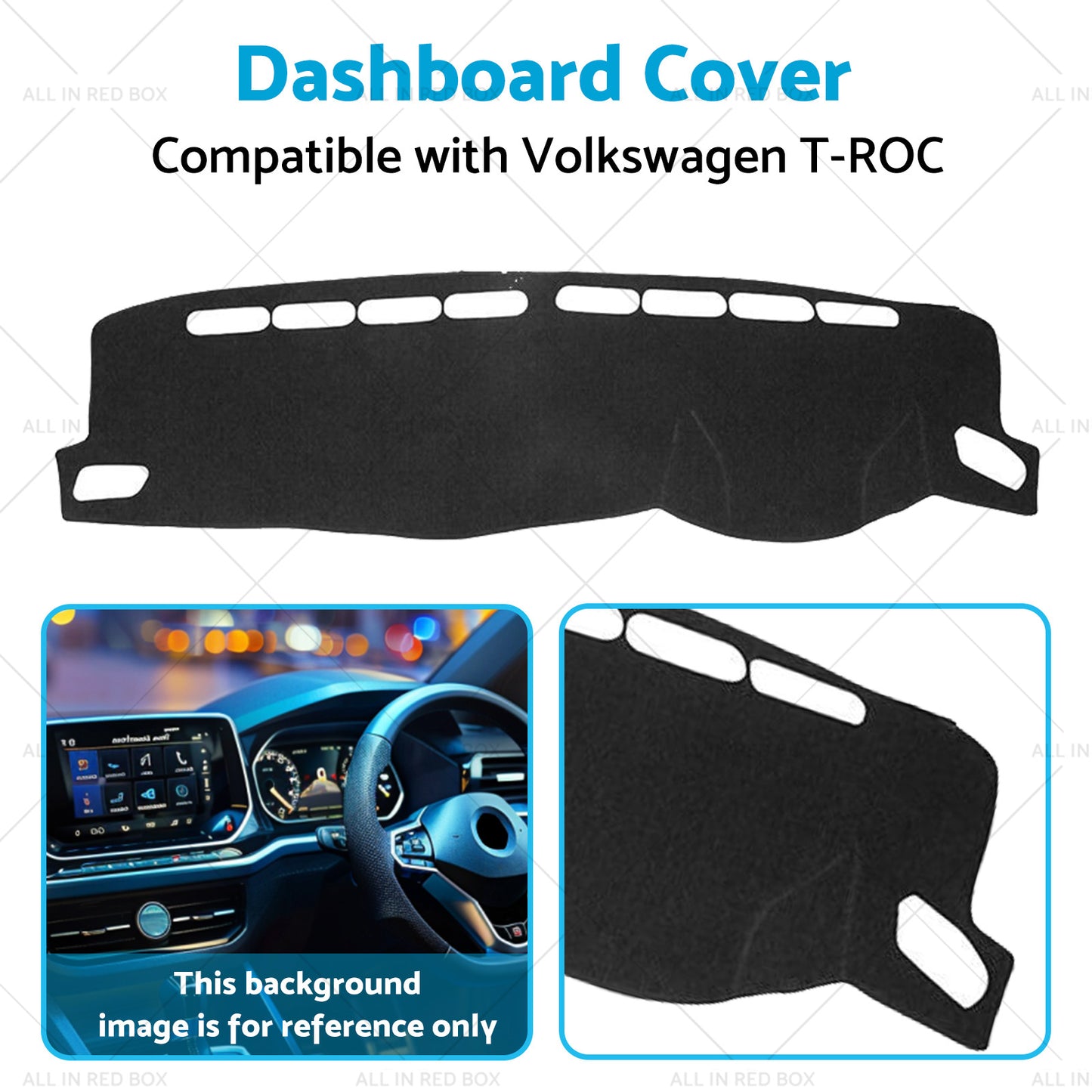 Dash Mat Suitable For Volkswagen VW T-ROC A11 2017-2021 Dashboard Cover Non-Slip