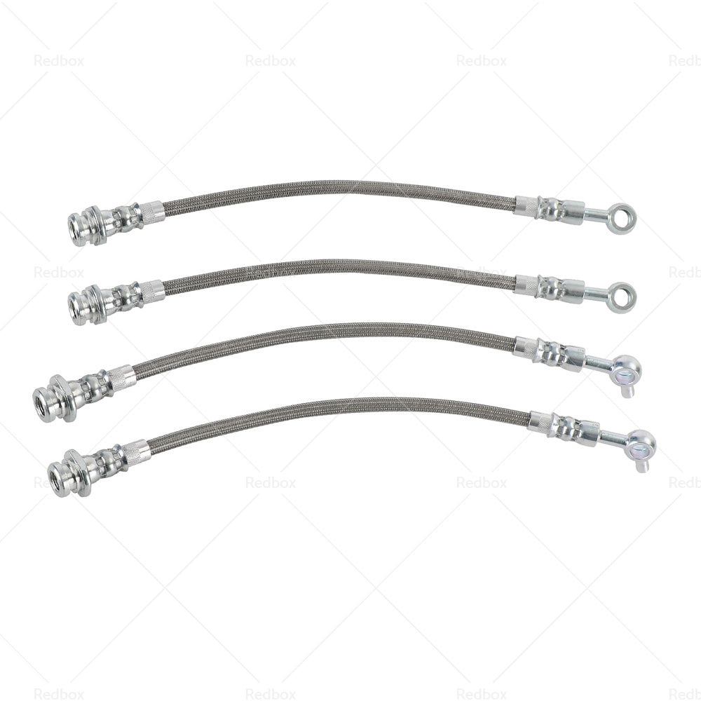 FrontRear Braided Brake Line Hose Set Fit Nissan Patrol GQ Y60 or Ford Maverick DA