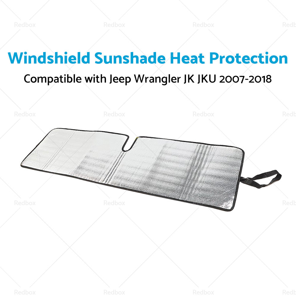 Windshield Sunshade Heat Protection Suitable For Jeep Wrangler JK JKU 2007-2018