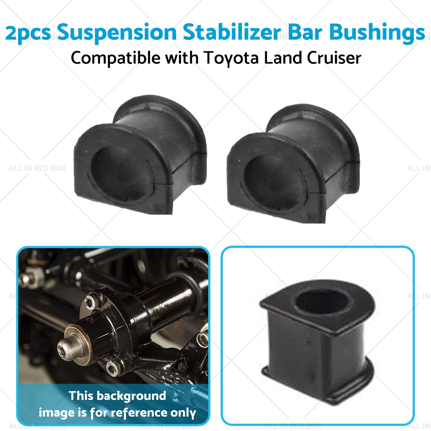 2PCS Suspension Stabilizer Bar Bushings Suitable for Toyota Land Cruiser 93-97