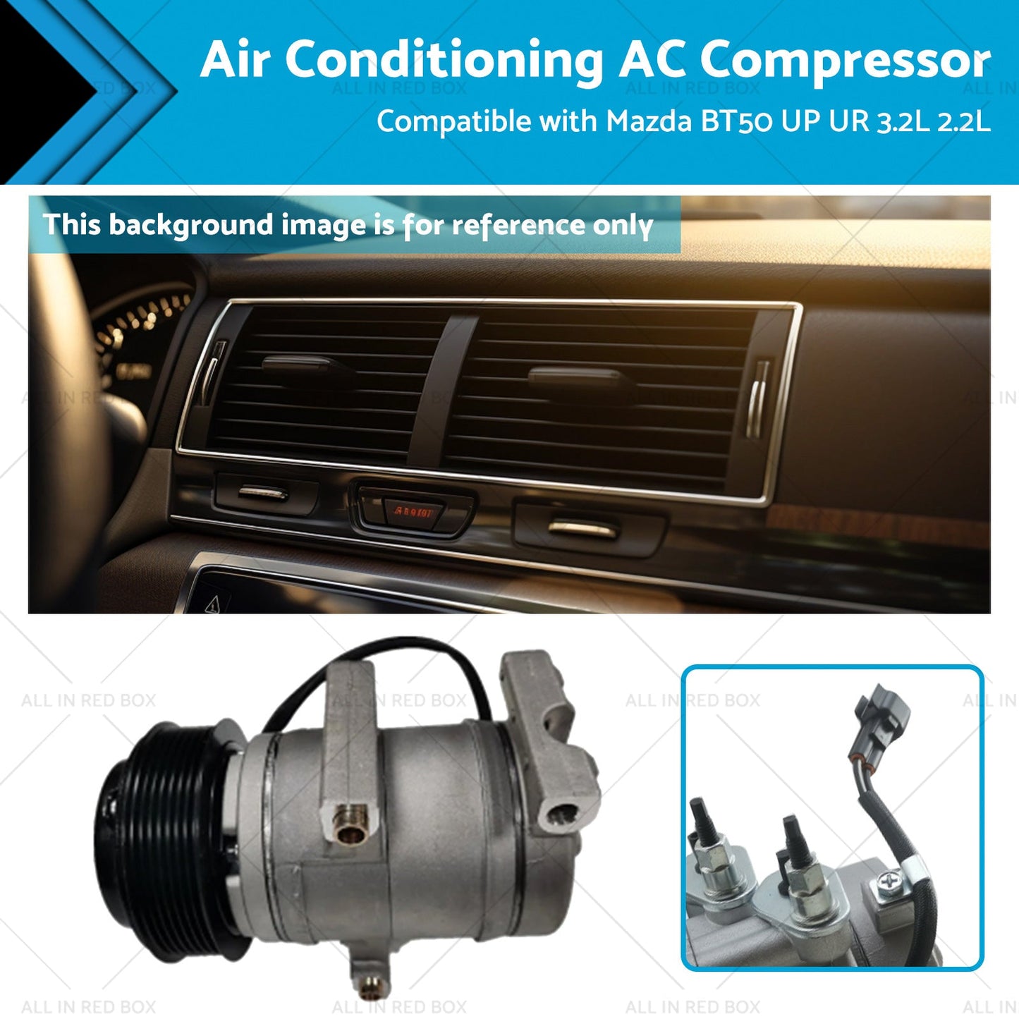 Air Conditioning AC Compressor Suitable for Mazda BT50 UP UR 3. 2L 2. 2L 11-19