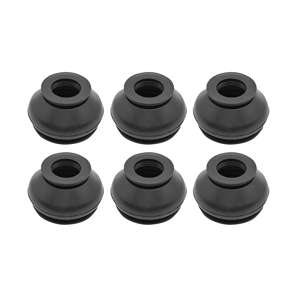 6PCS Universal Black Rubber Ball Joint Dust Boot Cover Tie Rod End Set  Kit Part