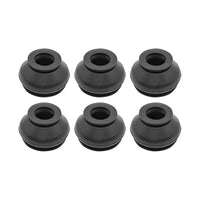 6PCS Universal Black Rubber Ball Joint Dust Boot Cover Tie Rod End Set  Kit Part