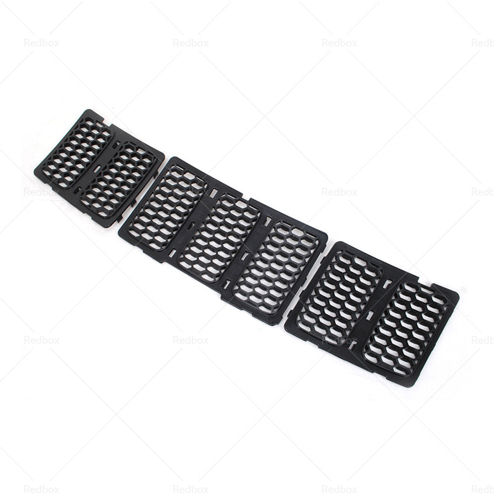 3X ABS Front Grille Mesh Grill Insert Kit Suitable For 14-16 Jeep Grand Cherokee