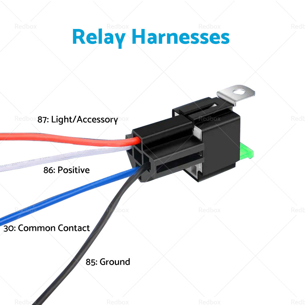 6PCS 12V Relay 4 PIN Automotive 30AMP 30A Normally Open Contact Fused  30A Fuse