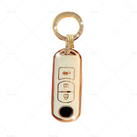 Beige TPU Car Remote Key Fob Case Cover Fits For Mazda 2 3 5 6 CX-3 CX-5 CX-7