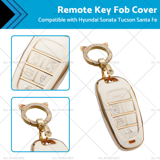 TPU 6Button Car Remote Key Fob Cover Suitable For Hyundai Sonata Tucson Santa Fe