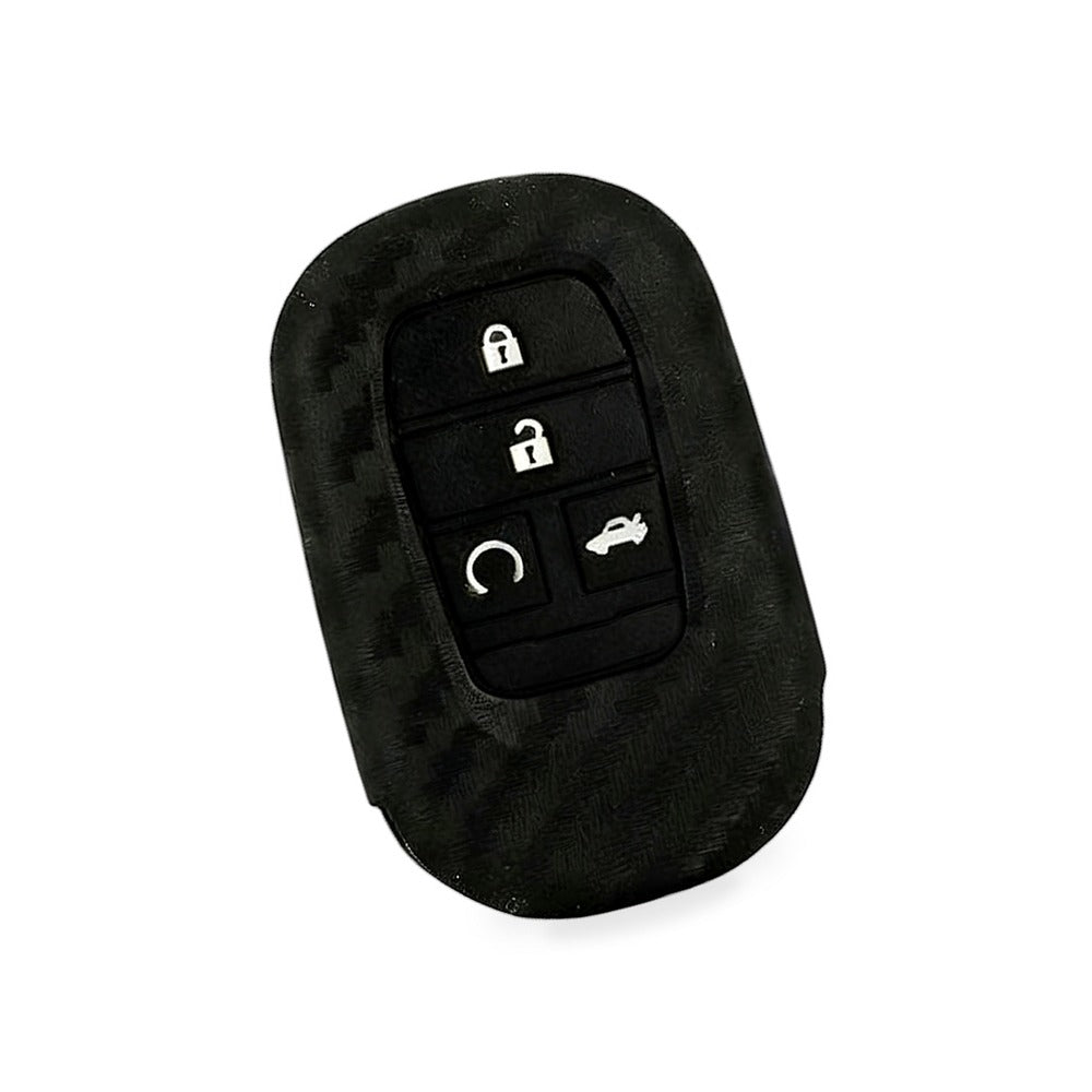 Carbon Fiber Silicone Key Fob Case Suitable for Honda Civic 2022 11th Gen