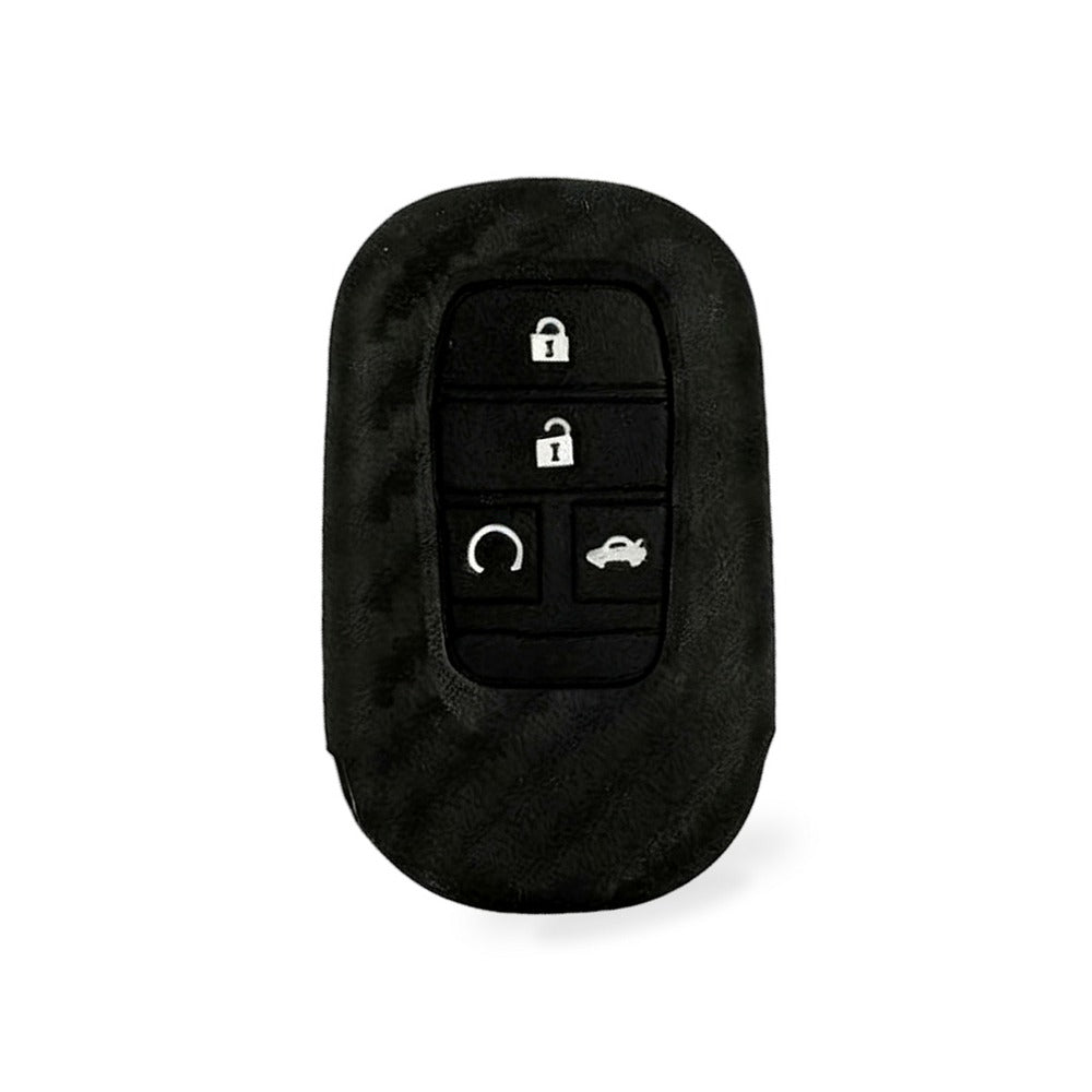 Carbon Fiber Silicone Key Fob Case Suitable for Honda Civic 2022 11th Gen