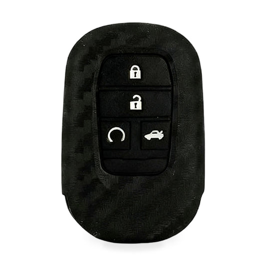 Carbon Fiber Silicone Key Fob Case Suitable for Honda Civic 11th Gen