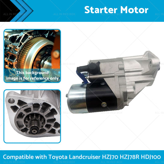 Starter Motor Suitable for Toyota Landcruiser HZJ80 HZJ105R 4. 2L Diesel 97-07